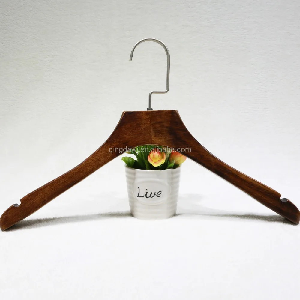 Solid wood Classic Top Wooden Hanger for Clothes