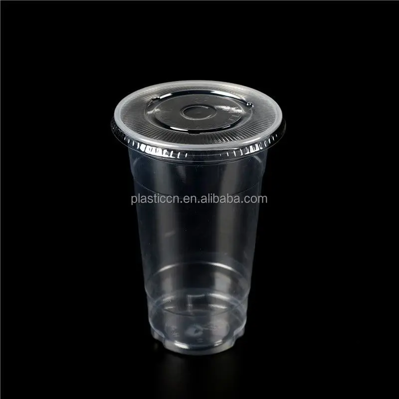 16 Oz Clear Disposable Plastic Cups For Beverage With Dome Lids Buy