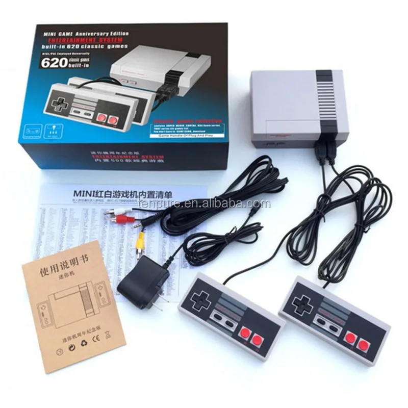 Wholesale Built-in 620 Family Classic Mini Console TV Handheld Retro Video Game Console With Dual Controllers