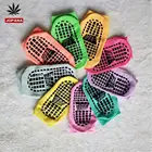 cheap price Various colours silicon glue ankle anti slip indoor socks