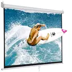 Professional manual lcd matt white projector screen for business meetings