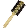 Lonsyne brand wooden round hair brush,,boar bristle hair brush in italy style