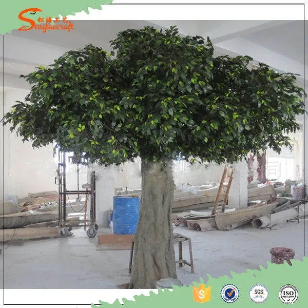 the 7-12ft high quality new green Chinese plastic life size artifical banyan tree bonsai