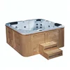 K-666 OEM luxury 4 person acrylic air jet massage spa hot tub with stairs, freestanding outdoor spa