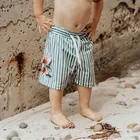 New Custom Boy Board Short 4 Way Stretch Beachwear Children Swimming Trunk Baby Cute Boardshorts