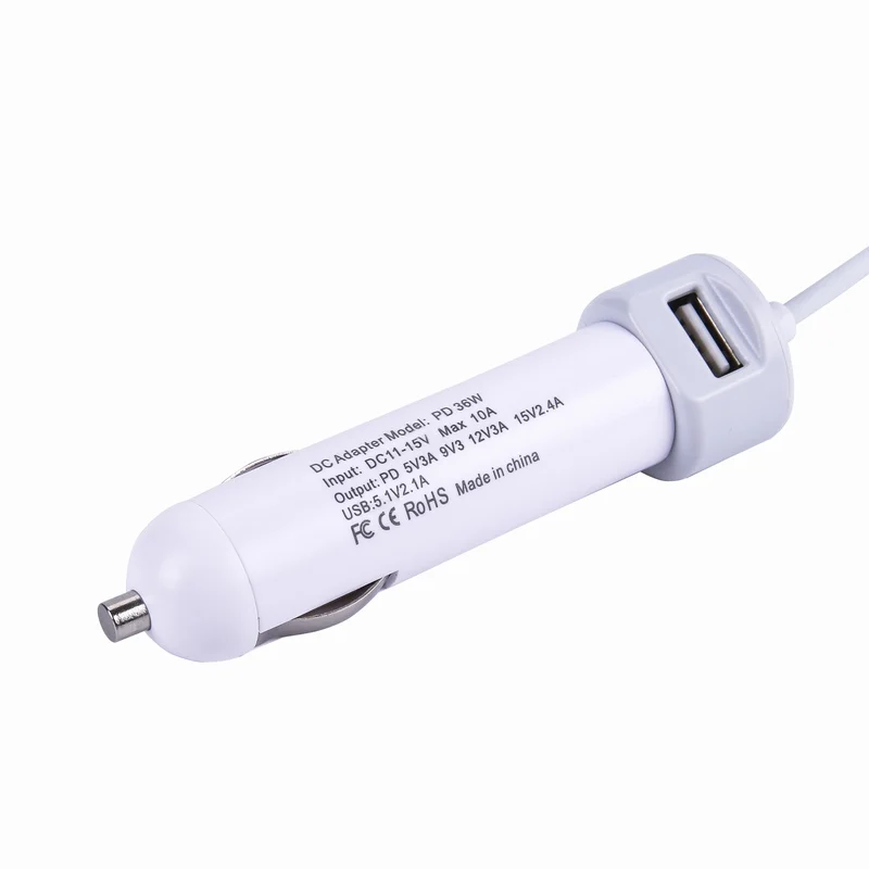 Portefeuille PD 36W USB Type C USB-C Car Charger Dual USB Fast Charge for Macbook Tablet iPhone 7 Plus Xiaomi Samsung Cell Phone (9)