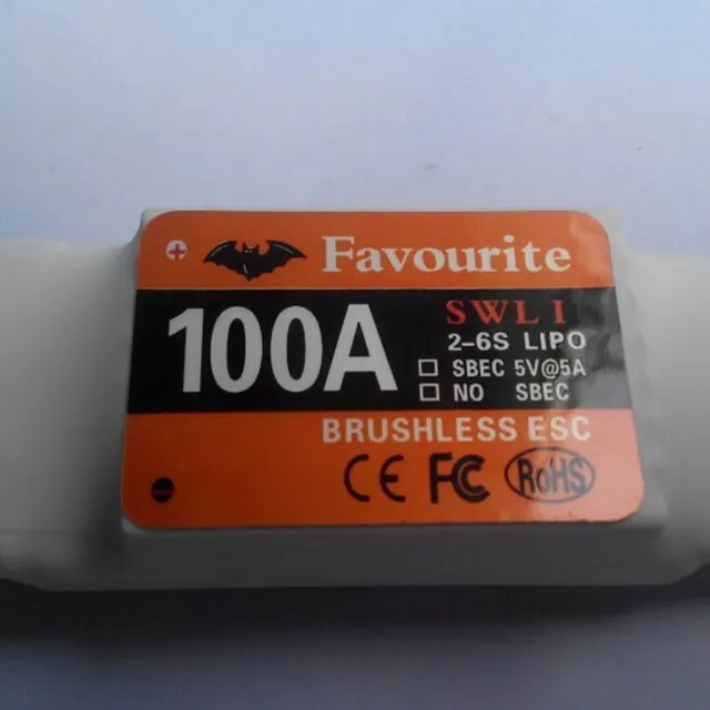 rc airplane/ helicopter brushless ESC 100A with bec