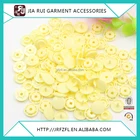 Yellow T3 T5 T8 POM Plastic bags plastic snap button for baby cloth garments