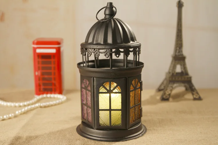 European Candlestick ornaments creative zakka Iron crafts decorations gifts wholesale
