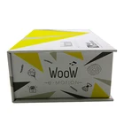 Wood artwork lcd video brochure box for advertising greeting
