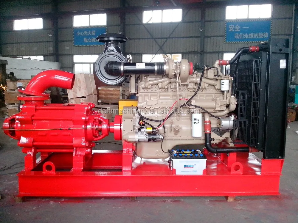 Heavy Duty Horizontal Diesel Engine Fire Pump With Control Panel - Buy