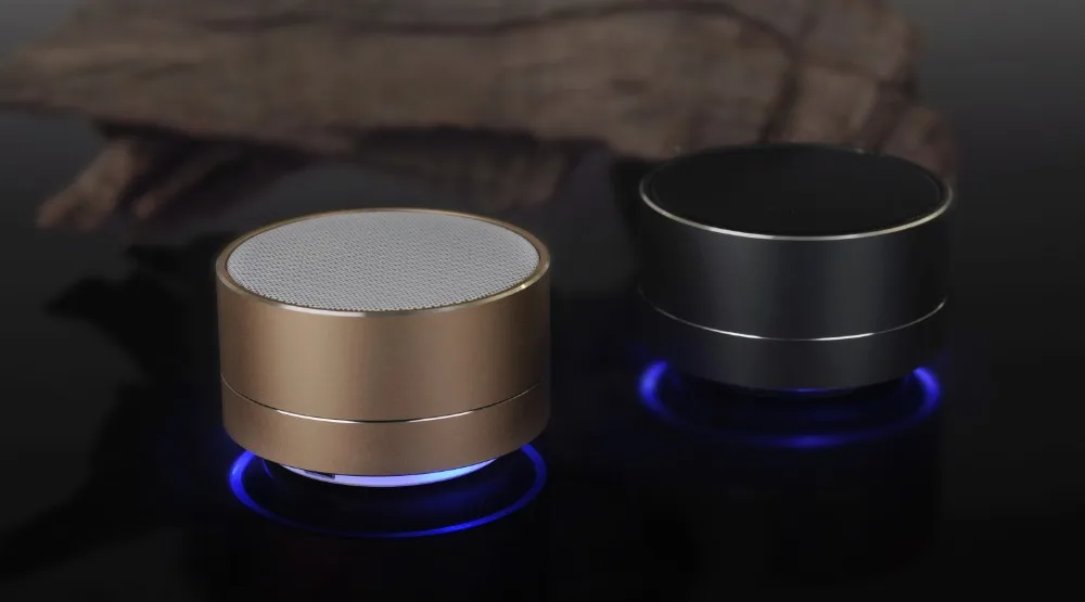 wireless A10 LED glowing Bluetooth receiver Hands-free Music Player metal Bluetooth speaker For iPhone xiaomi Oppo - ANKUX.COM