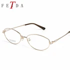 FDT0064 New Lightweight Titanium Alloy Glasses Frame Ultralight Eye Eyeglasses Men Optical Frame Eyewear