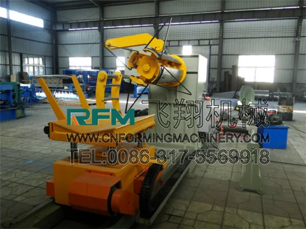 FX hydraulic aluminum steel coil material decoiler for sale