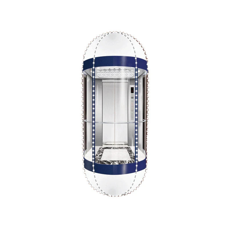 VVVF Volkslift Pneumático A Vácuo de Alta Qualidade Comercial de Passageiros Elevadores Elevadores de Vidro