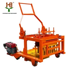 mobile lime sand brick machine /QCM4-30 hydraulic concrete block making machines prices