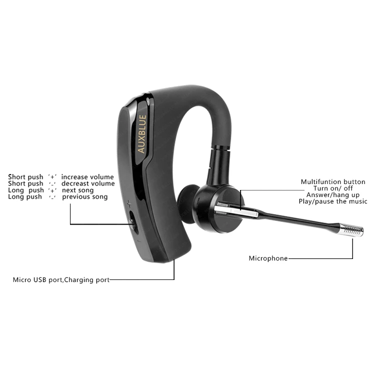 Promotional bluetooth headset earphones wireless K6 business stereo CSR V4.1 headphone - ANKUX.COM
