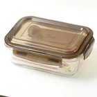 Multifunctional box 1 compartment meal prep containers pyrex glass food warmer container with low price
