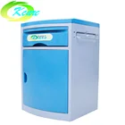 CE ISO approved high quality abs plastic medical hospital bedside table/cabinet/locker for wholesale