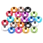 CNC M2 M2.5 M3 M4 M5 M6 M8 colourful anodized aluminum countersunk washer