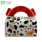 China wholesale Milk printing Art paper cardboard cake box with handle