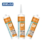 Quick drying general purpose acetic fireproof silicone sealant adhesive glue