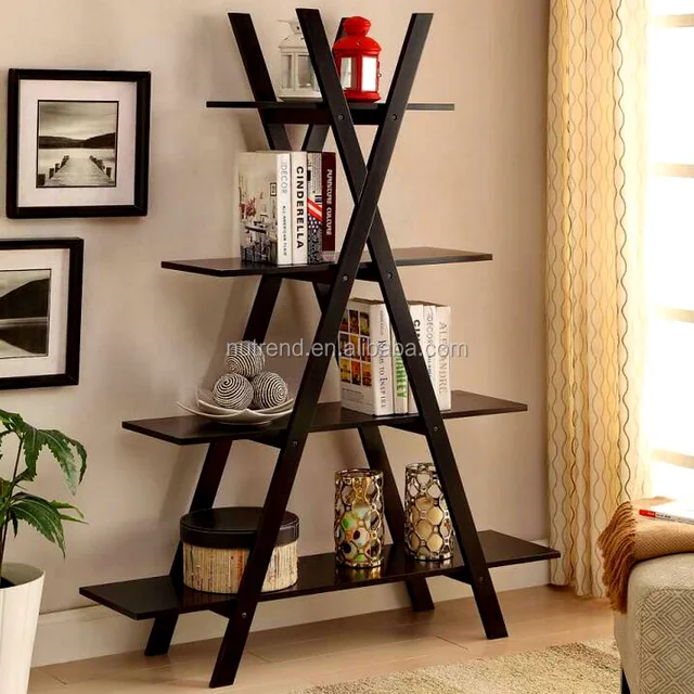 wooden ladder shelf picture