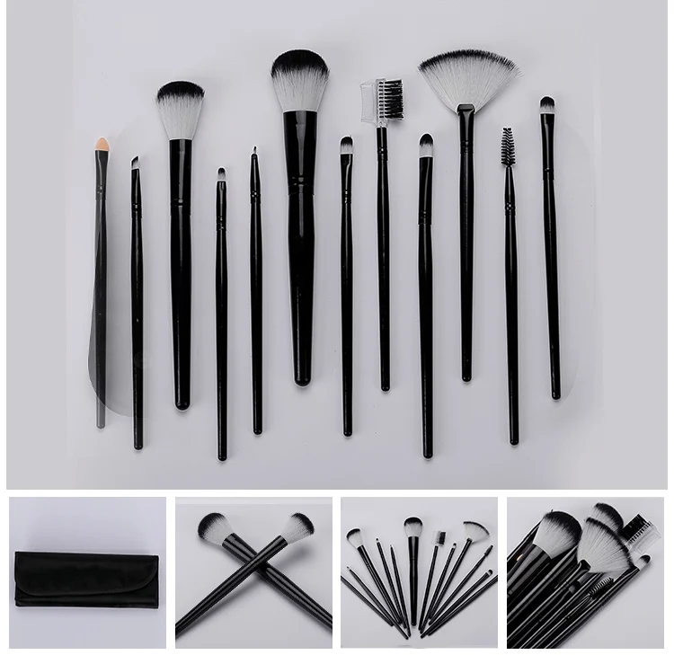 black color white tip shaving brush