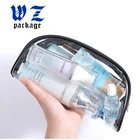 Custom Plastic PVC Vinyl Clear Zipper Cosmetic Bag Carrying Tote Travel PVC Bag