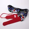 Colorful hot sale new trends printed polyester japanese guitar lanyard strap design and sample free