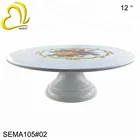 12" White Cake Stand Stable Plastic Cake Display Stand