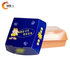 Print logo top custom burger boxes new york