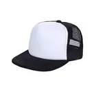 Custom 5 Panel Plain Foam And Mesh Kids Trucker Hat And Cap