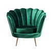 Factory Directly Custom Wholesale Velvet Green Accent Chair Modern Accent Chair for Living Room with Gold Legs