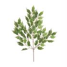 Wholesale cheap mini white ficus leaf tree artificial plants of leaves with limb