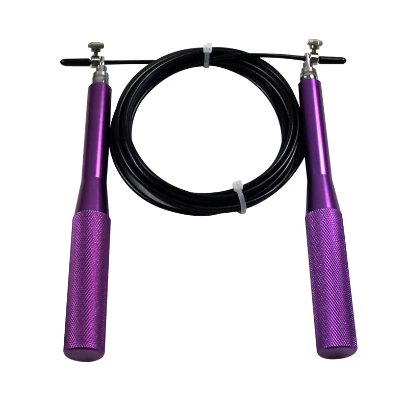Adjustable fast speed exercise skipping rope with foam handle