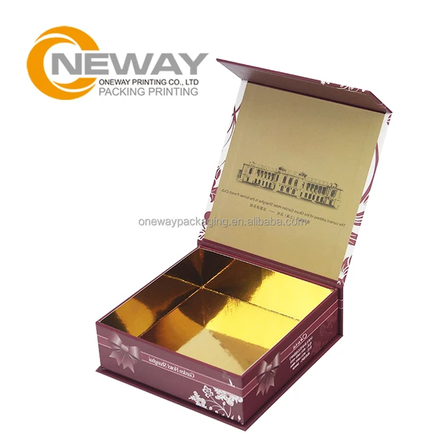 fancy small cardboard paper folding gift cosmetic storage box