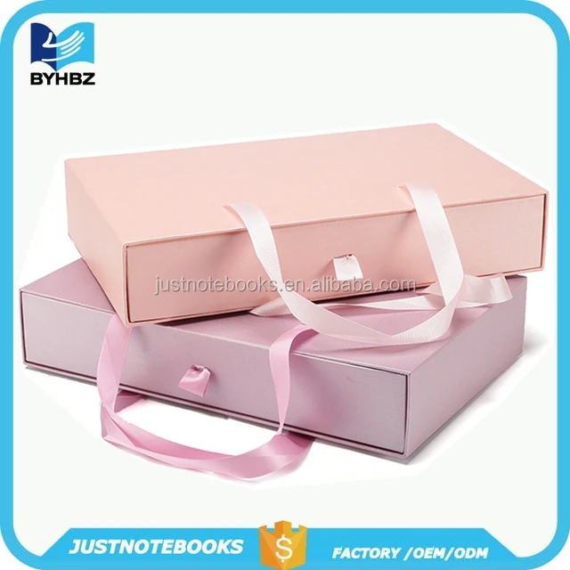 baby clothes packaging drawer gift box with handle