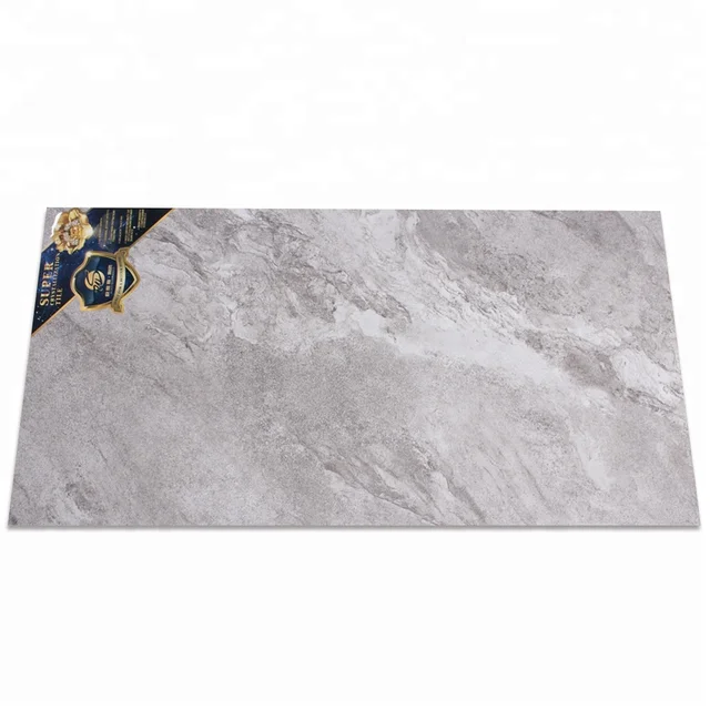 60x120 cm Grigio Modello di Soggiorno Lucido Porcellanato Smaltato Pieno Del Corpo di Pavimento In Marmo Piastrelle