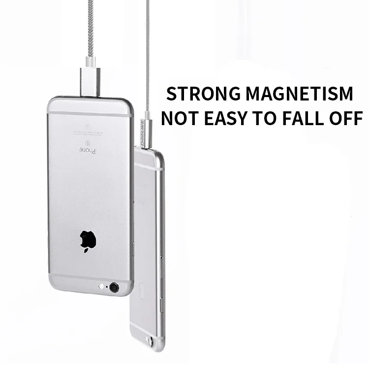 3 in 1 nylon braided with magnetic USB cable ,charge for smart phone - ANKUX.COM