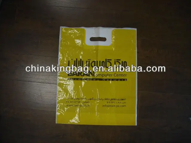 high quality handle hard plastic bags