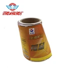 Custom Printing Roll Transparent Labels Clear Gold Foil Self Adhesive Private Sticker