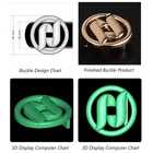 Metal Buckle Belt Buckle Metal Custom Laser Logo Metal Ratchet Belt Buckle With Stock
