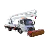 Folding arm Dolicar 16m 18m aerial work platform truck mounted with sweeper roller brush for sale