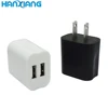 Wholesale usb output power wall charger 5V2.1A USA plug 2 dual usb port smart travel wall charger
