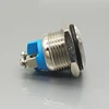Zinc-aluminium alloy High flat actuator 12v waterproof electrical push button switch with led lamp