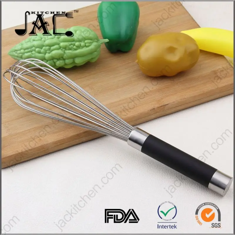 Durable Stainless Steel Milk Beater with Silicone Handle