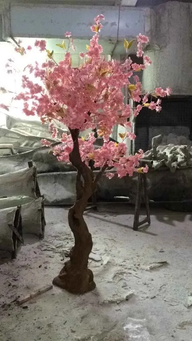 artificial indoor cherry blossom tree for wedding decoration