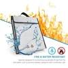 Fireproof document money Bag fireproof and waterproof soft bag for Cash, Valuables, Passport,Jewelry