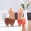 Wholesale Stock Small Order Home Decorative Resin Crafts Animal Alpaca Money Box